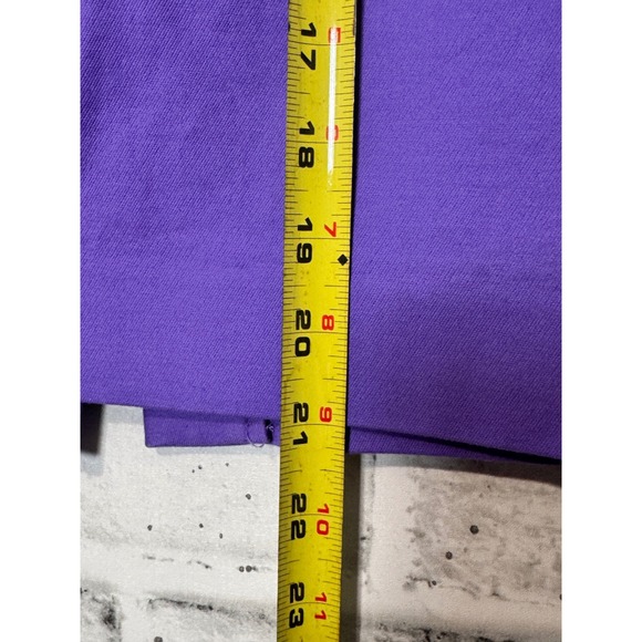J.Crew No. 2 Pencil Skirt Womens 2 Royal Purple Cotton Spandex Stretch Office - Picture 3 of 7